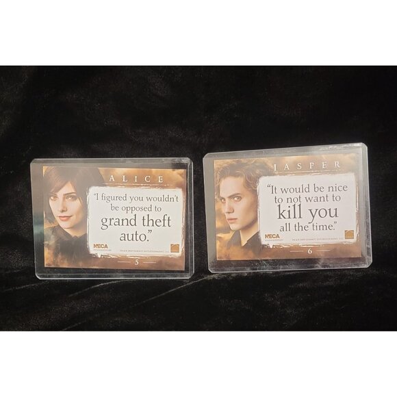 Collectible Alice and Jasper New Moon Trading Cards with Protective Sheaths - Picture 7 of 8